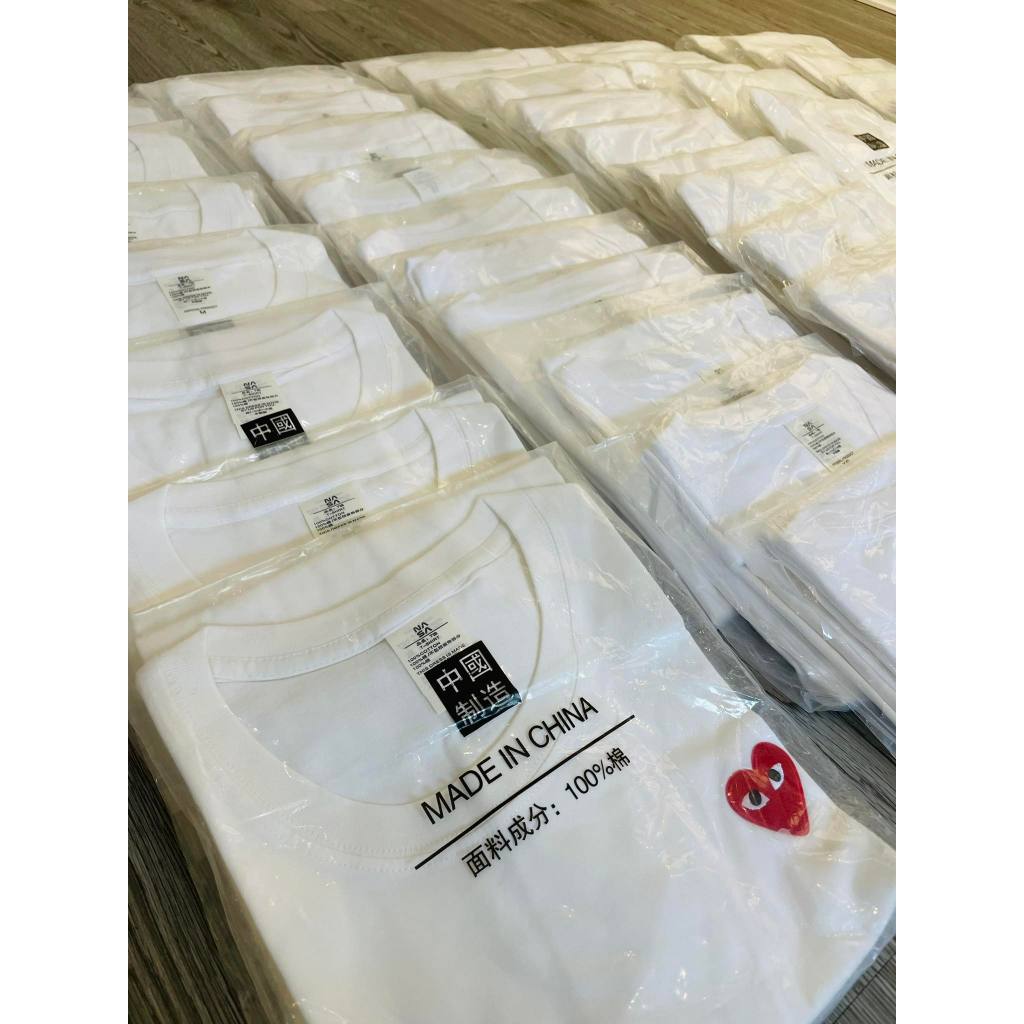 Áo Thun Play Heart CHÍNH HÃNG, Áo Phông Unisex Tay Ngắn,Hottrend, Áo Thêu Trái Tim, Đơn Giản Dễ Phối Đồ KÈM ẢNH THẬT