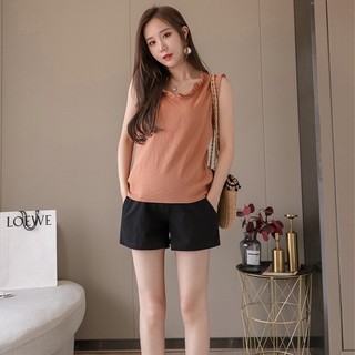 Quần đùi bầu,quần sooc bầu chất mềm mát chun chỉnh bụng 40-75kg