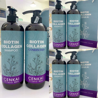 Cặp dầu gội xả biotin collagen cenkai 800ml*2