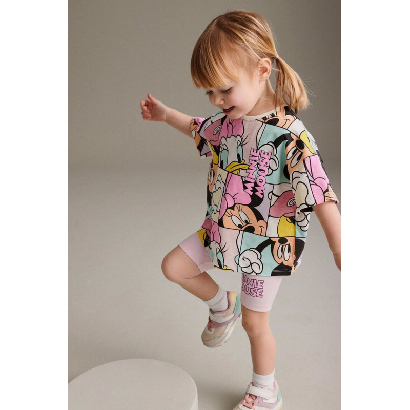 Bộ bé gái minnie mouse xanh