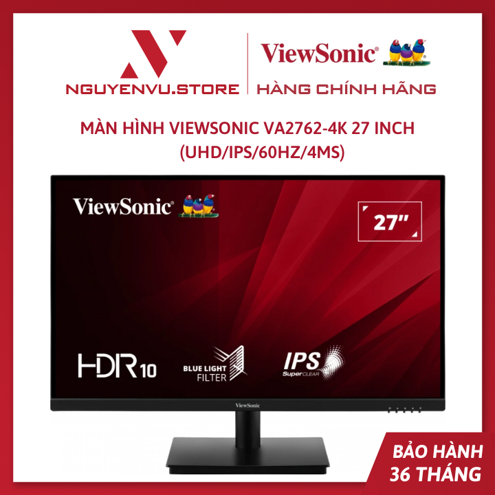 Màn hình Viewsonic VA2762-4K 27 Inch (UHD/IPS/60Hz/4ms) - Hàng Chính Hãng