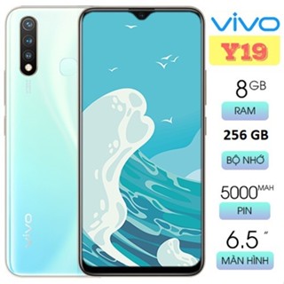 điện thoại rẻ nhất Vivo Y19 Ram 8GB Bộ Nhớ 256GB Pin 5000mAh Sạc Nhanh Chính Hãng Cấu hình mạnh đỉnh Cày Game siêu mướt