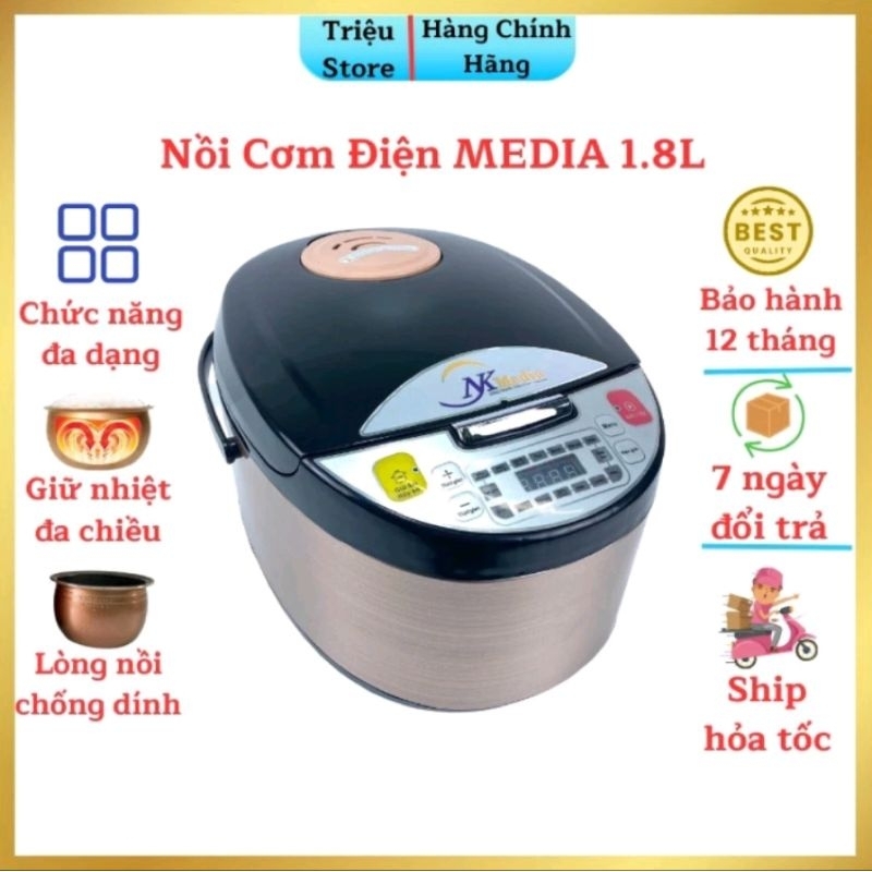 Ưu điểm Nồi Cơm Điện MEDIA 1.8L