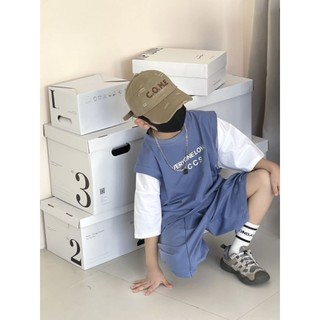 Bộ cotton tay nối bé trai