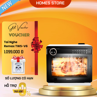 Nồi Chiên Không Dầu Kèm Hấp 2GOOD S100 Lòng nồi và phụ kiện INOX 304 Dung tích 20L Lồng tự đảo 360°