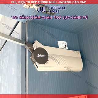 Tay nâng cánh tủ bếp, tay đẩy cánh tủ blum hf22 hf25 - hàng chính hãng, có thợ lắp