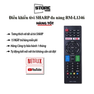  Điều Khiển Tivi  SHARP đa năng Model  RM-L1346 chất lượng tốt 