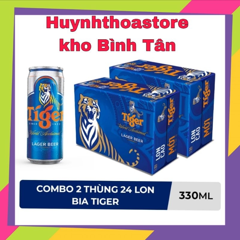 COMBO 2 THÙNG 24 LON BIA TIGER 330ml