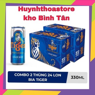 Combo 2 thùng 24 lon bia tiger 330ml