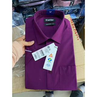 Áo sơ mi nam Việt Tiến ngắn tay chính hãng.