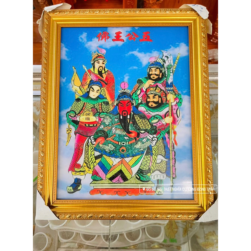 ✅ Bài vị Quan Công - Ngũ Công Vương Vật (5 ông) đao trái, đao phải 🔥 FREESHIP 🔥