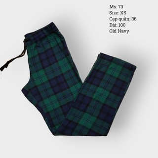 Quần Flannel, Quần Noel, Họa tiết ống suông 2hand