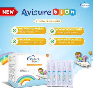 Avisure Bion men ống vi sinh cho bé kết hợp chất xơ tự nhiên 20 ống - Hỗ trợ đường ruột khỏe mạnh