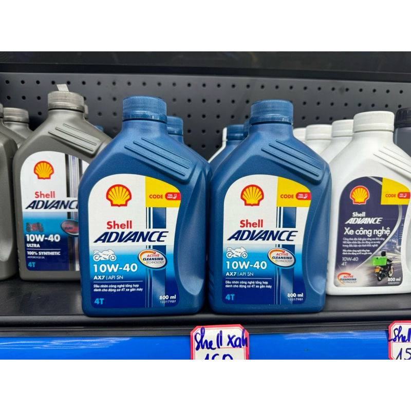 NHỚT SHELL ADVANCE 10W40 800ml