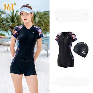 Bộ đồ bơi một mảnh QB.31 dáng bằng, cộc tay thương hiệu 361 chất lượng