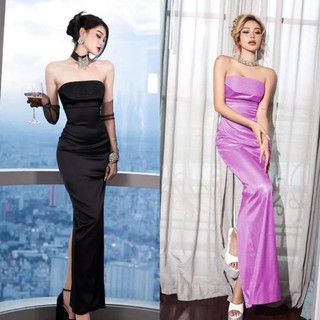 Đầm dạ hội thiết kế cúp ngực cao cấp-tặng hoa tai