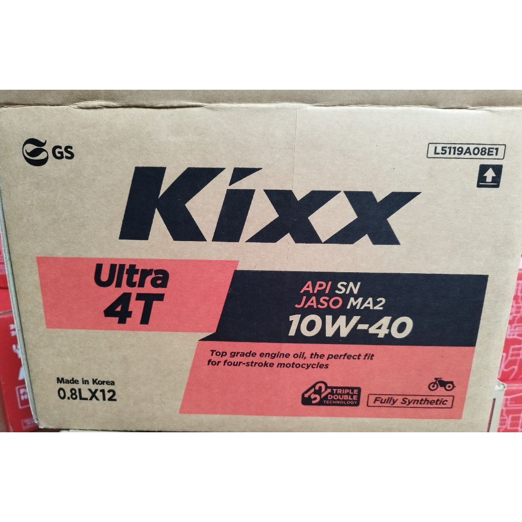 800ml Nhớt xe số tổng hợp toàn phần Kixx Ultra 4T Fully Synthetic 10w40