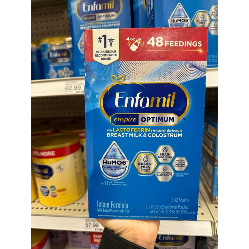 [DATE 2025] SỮA ENFAMIL ENSPIRE XANH MẪU MỚI HỘP GIẤY 850G