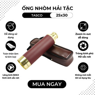 Ống Nhòm Một Mắt Hải Tặc Cao Cấp 25x30 Vỏ Đồng Mắt Kính Phủ FMC Nhìn Xa 3000m