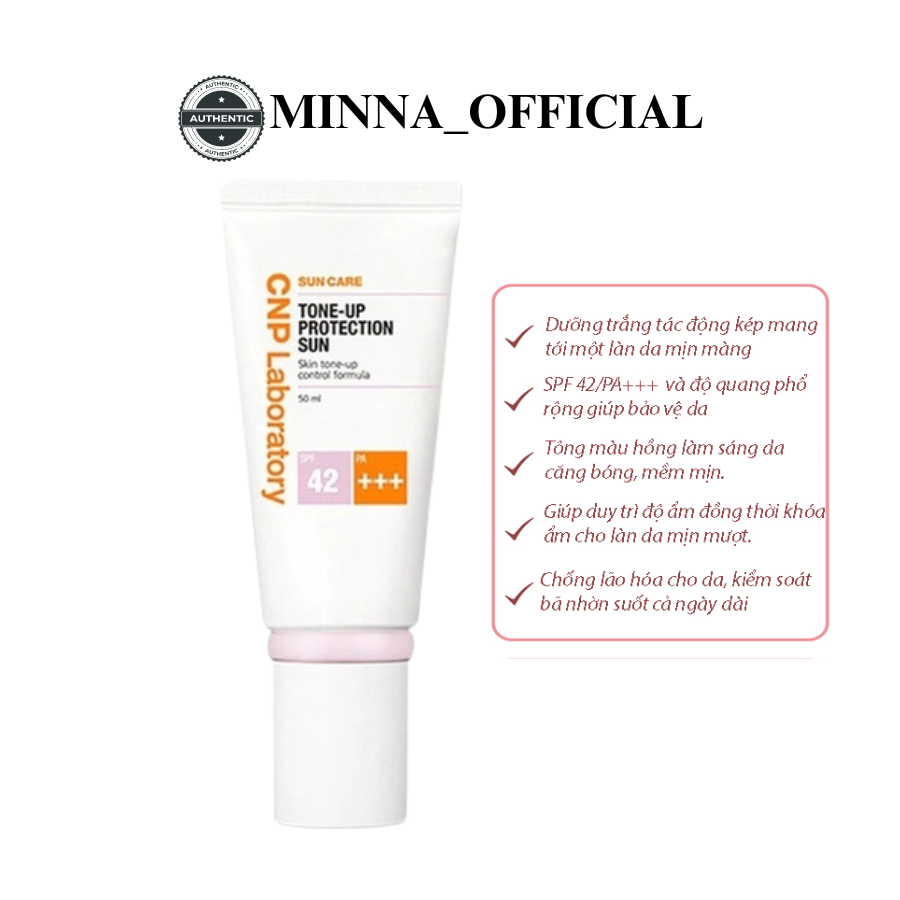 Kem Chống Nắng CNP Laboratory ,CNP Laboratory tone up Protection Sun SPF 42 PA+++, nâng tone tự nhiên hot (feb)