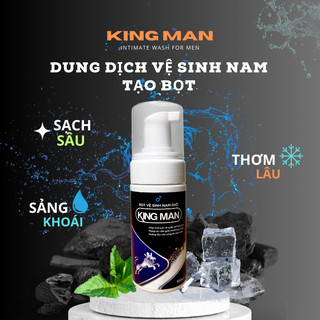 Bọt vệ sinh nam giới KINGMAN dung dịch vệ sinh tạo bột an toàn hiệu quả ngay lần đầu sử dụng