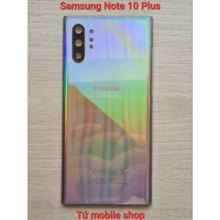 Nắp lưng Samsung Note 10 Plus màu bạc ánh kim , có kính camera