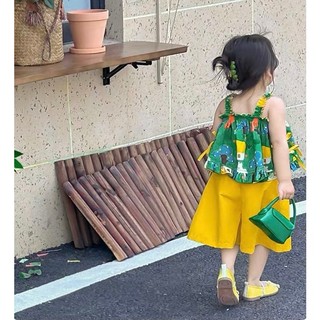 Bộ quần áo bé gái- Bộ đồ 2 dây cho bé gái chun ngực quần ống thụng cho bé từ 8kg đến 20kg