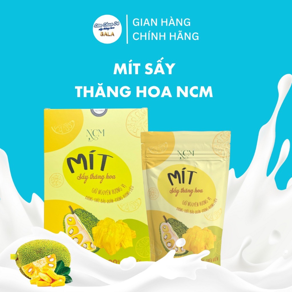 Mít sấy thăng hoa NCM hộp 20g, 100% trái cây tươi tại trang trại công ty Thái Ý Phương