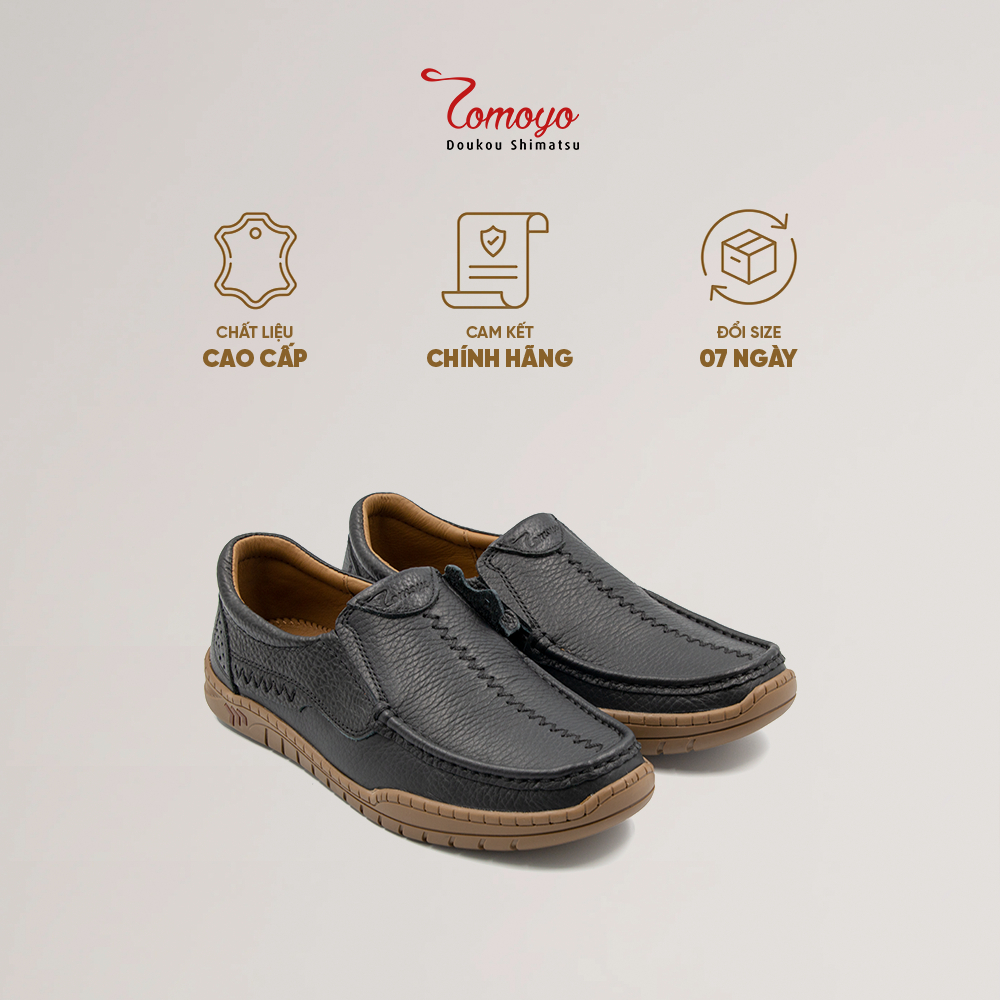 Giày Lười Nam Da Nubuck Tomoyo TMN22701