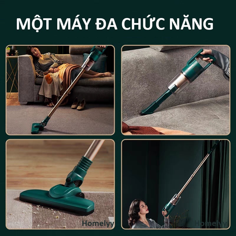 Máy hút bụi cầm tay Deerma DX1000 Lực Hút 16000Pa 600W Hệ thống lọc 3 lớp - Bảo hành 12 tháng