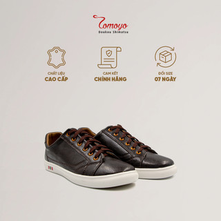 Giày Sneakers Nam Tomoyo Lót Da Cừu Màu Nâu  TMN10902