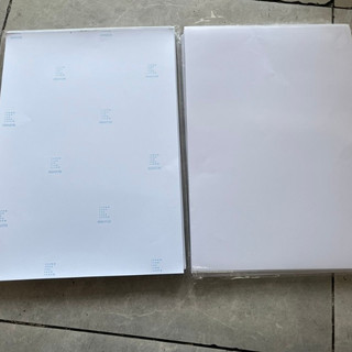Decal sữa amzazon chấm xanh khổ a3 in máy laser