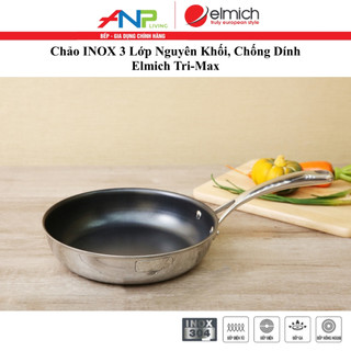 Chảo Chống Dính 3 Lớp INOX Đáy Liền ELMICH Tri-max (EL-3737, EL-3738, EL-3739, EL-)