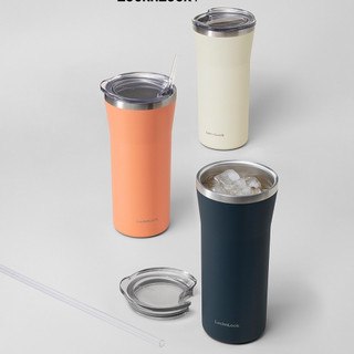 Ly giữ nhiệt Lock&Lock LHC4325 Daily Essential tumbler 870ml kèm ống hút và cọ rửa