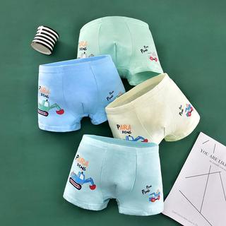 [SET 4 QUẦN] sịp bé trai mẫu đẹp, Quần lót cotton co giãn 4 chiều dày dặn, mềm mịn không xù, Size từ 12 - 30kg