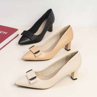 Giày Cao Gót 5cm Công Sở Gắn Khoá Sang Trọng H191 Pixie