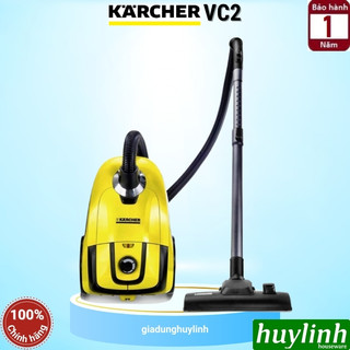 Máy hút bụi Karcher VC2 *KAP - 1100W - Hàng chính hãng - Lọc hepa 12 - Khoang chứa 2.8 lít