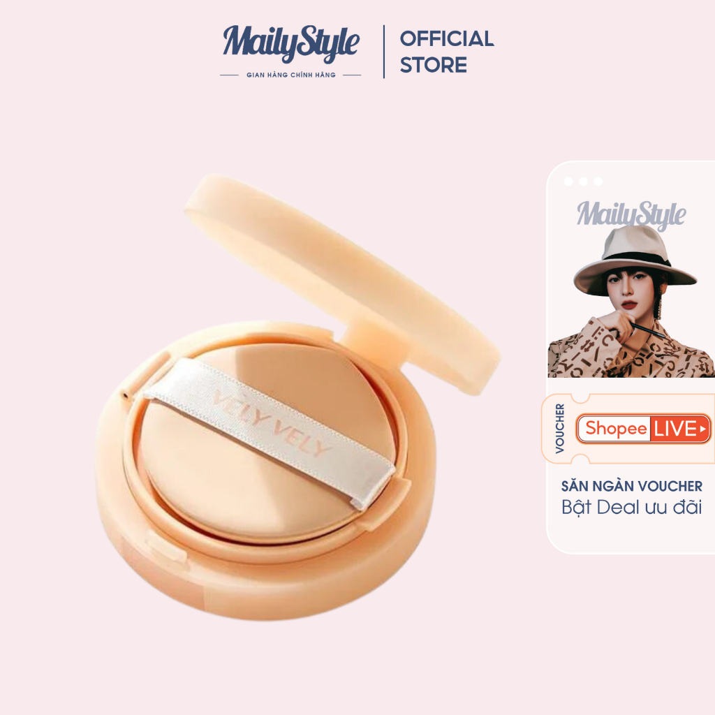 C72-Phấn nước che khuyết điểm VELY VELY Baby Face concealer cushion 15g