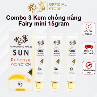 Combo 3 Kem chống nắng Fairy mini 15gram
