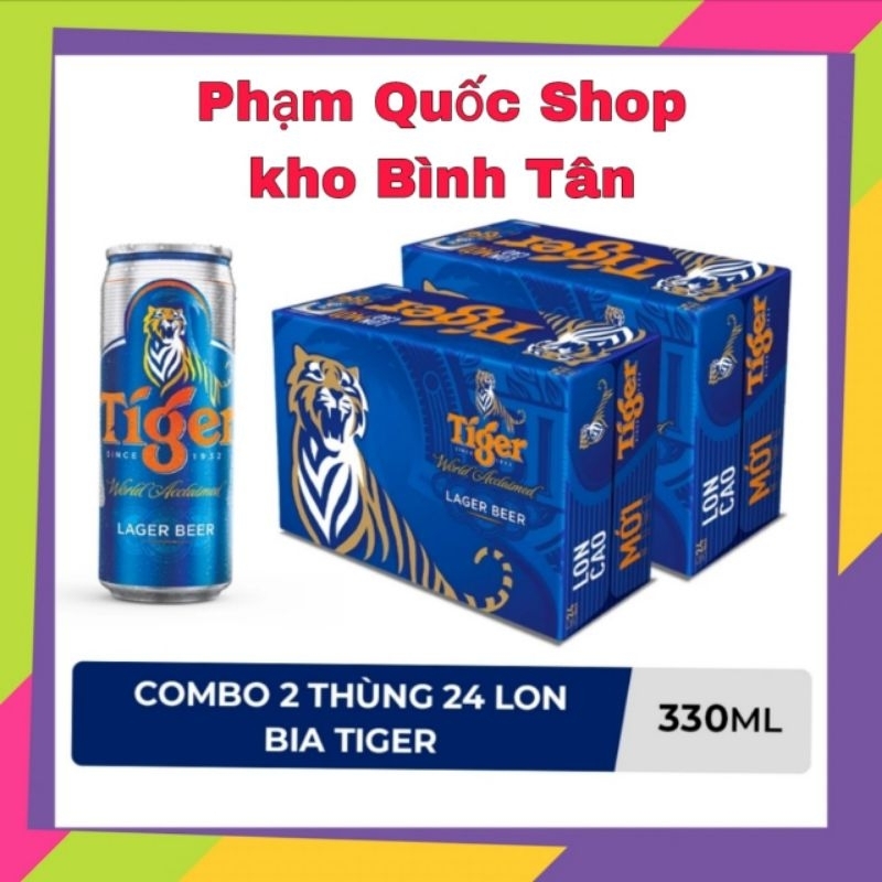 COMBO 2 THÙNG 24 LON BIA TIGER 330ml