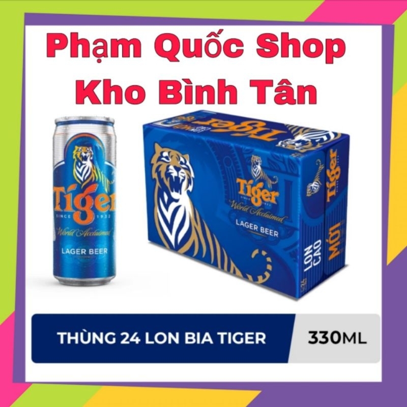 Thùng 24 lon bia TIGER 330ml