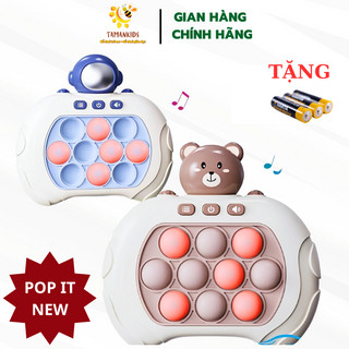 Đồ chơi Pop it thế hệ mới,máy điện tử chơi game kèm pin, Pop it giải trí bấm nút theo đèn nhạc với nhiều level -Anan
