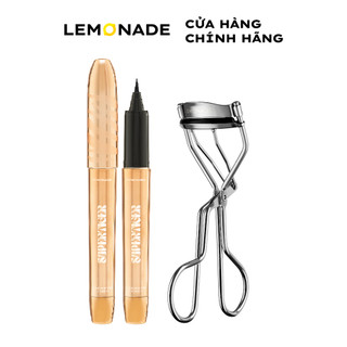 Combo Lemonade Bút Kẻ Mắt siêu mảnh SuperTiger Eyeliner 1g và Kẹp mi cong lâu 22g