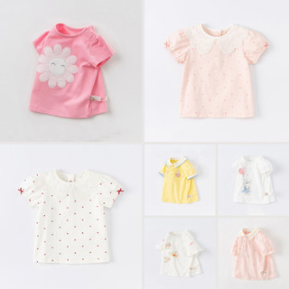 BST Áo bé gái cotton Malwee hoạ tiết, dễ thương thời trang trẻ em từ 2-7 tuổi
