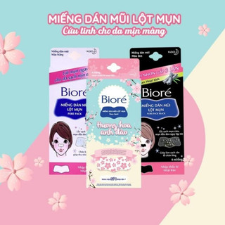 Bioré Miếng Dán Mũi Lột Mụn [Hộp 4 Miếng]