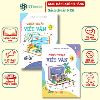 Combo 2 cuốn sách chiến thuật viết văn lớp 1 tập 1 + tập 2 - nxb đại học sư phạm