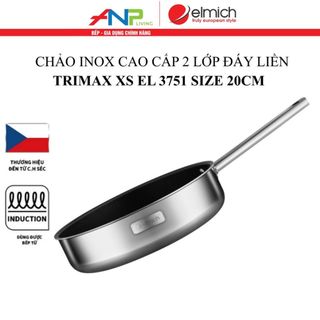 Chảo INOX 2 lớp Đáy Liền Elmich Trimax XS (EL-3751, EL-3752, EL-3753, EL-3754)