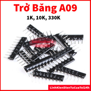 Điện trở băng a09 330r - 331, 1k - 102, 10k -103 1/8w 5%