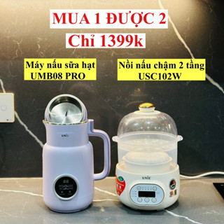 Máy Làm Sữa Hạt UNIE UMB08 phiên bản MỚI NHẤT 2023, Kèm chức năng TẠM DỪNG - Hàng chính hãng bảo hành 12 tháng