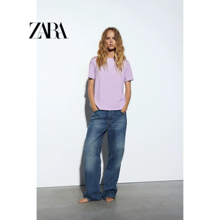 Zara Auth Áo phông nữ màu tím size M 170/88A